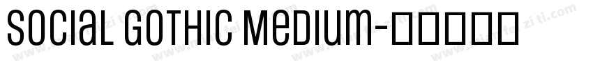 Social Gothic Medium字体转换